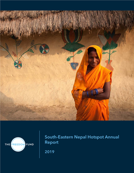 South-Eastern Nepal Hotspot 2019 Annual Report