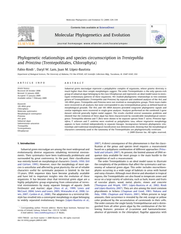 Molecular Phylogenetics and Evolution 52 (2009) 329–339