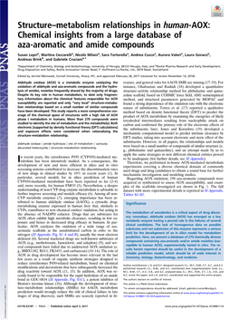 Structure–Metabolism Relationships in Human-AOX: Chemical Insights from a Large Database of Aza-Aromatic and Amide Compounds