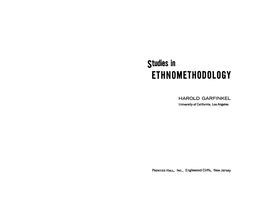 Ethnomethooology