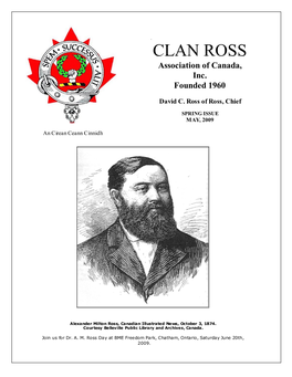 CLAN ROSS Association of Canada, Inc