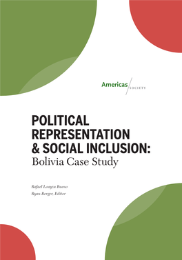 Political Representation & Social Inclusion