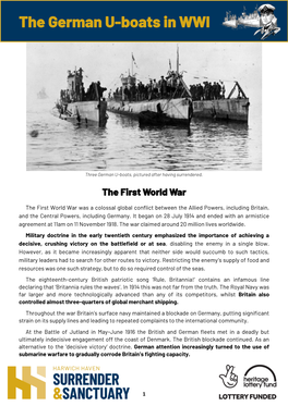 The German U-Boats in WWI