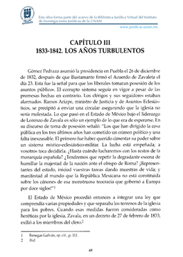 Capítulo Iii 1833-1842. Los Años Turbulentos