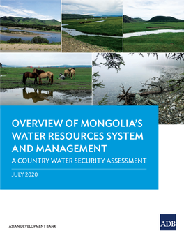 A Country Water Security Assessment for Mongolia