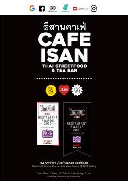 04-5579778 / Cafeisan.Co @Cafeisan Waterfront, Cluster B (Under Lake View Tower), JLT