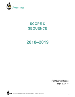 Scope & Sequence