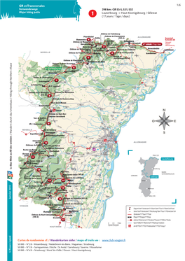 GR 53-5, 531, 532 Lauterbourg -&gt; Haut-Koenigsbourg / Sélestat