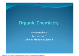 1St Year Students Lecture No. 6 Ahmed Mohamad Jawad