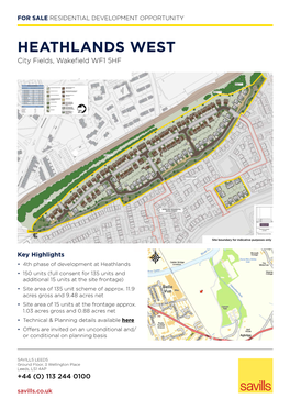 HEATHLANDS WEST City Fields, Wakefield WF1 5HF