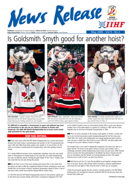 Vol 9 - No 2 Is Goldsmith Smyth Good for Another Hoist? JUKKA RAUTIO, Europhoto Photos