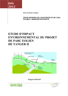 Juin 2013 ETUDE D'impact ENVIRONNEMENTAL DU PROJET