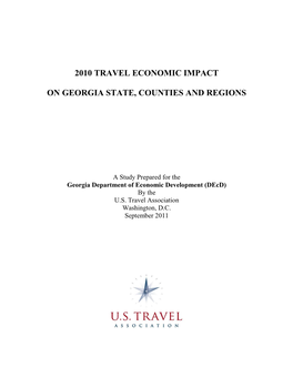 2010 Travel Economic Impact on Georgia State, Counties