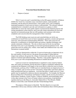 Watershed Sub-Basin Identification Tools