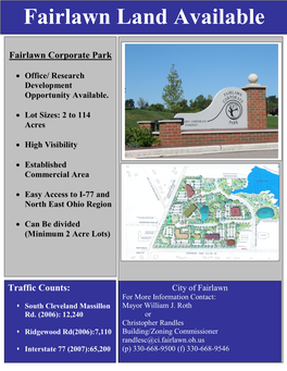 Fairlawn Land Available