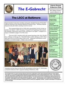 The E-Gobrecht 2014 Volume 10, Issue 7 July 2014 (Whole # 114)