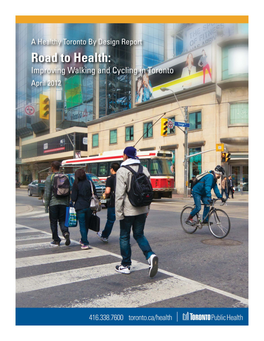 Road to Health: Improving Walking and Cycling in Toronto