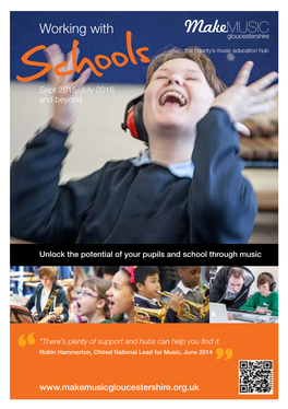 Make Music Gloucestershire Schools Services Brochure