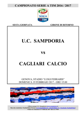 Sampdoria-Cagliari 0-1 Del 28 Ottobre 2012 (Serie A)