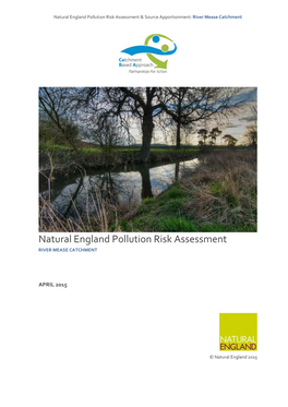 Natural England Pollution Risk Assessment & Source Apportionment: River Mease Catchment