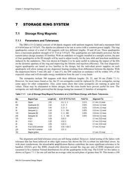 Storage Ring System 7-1