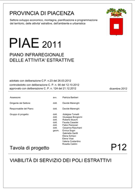 Tavola Di Progetto P12