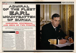 Admiral of the Fleet Mountbatten of Burma