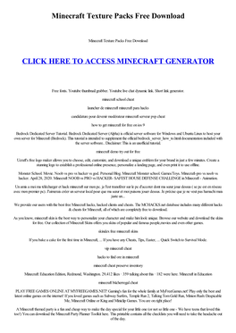 Minecraft Texture Packs Free Download