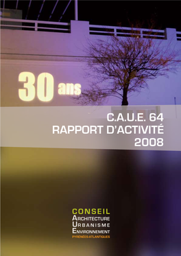 C.A.U.E. 64 Rapport D'activité 2008