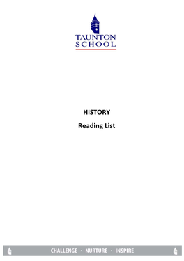 HISTORY Reading List