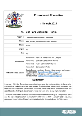 Car Park Charging - Parks