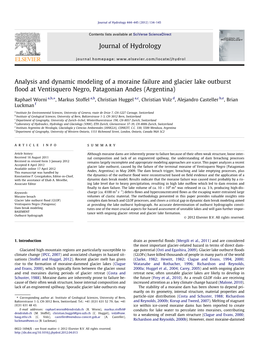 Analysis and Dynamic Modeling of a Moraine Failure And