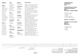 Symphonic Poem Les Preludes Liszt Scottish Fantasy for Violin And