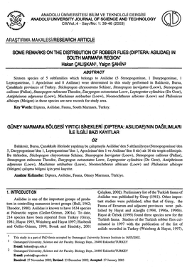 ARAŞTIRMA Makalesiiresearch ARTICLE SOME REMARKS