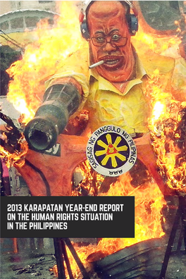 2013 Karapatan Year-End Report on the Human Rights Situation in The