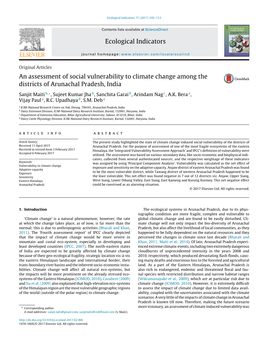 An Assessment of Social Vulnerability to Climate Change Among The