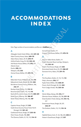 Restaurant Index
