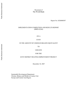 World Bank Document