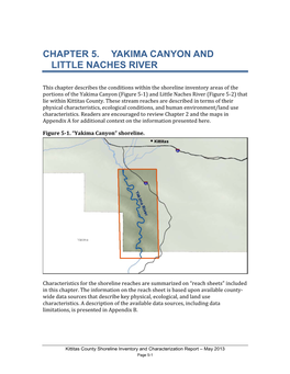 Chapter 5. Yakima Canyon and Little Naches River