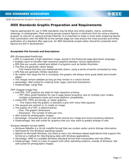 IEEE Standards Graphic Preparation and Requirements