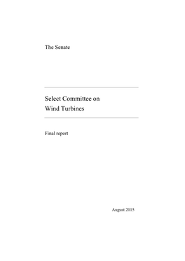 Select Committee on Wind Turbines