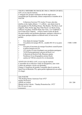 1 TOUTE L'histoire DU ROCK DE 1964 a 1980 EN UN SEUL LOT, En