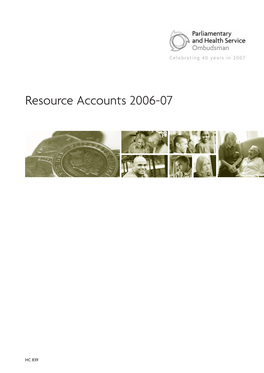 PHSO Resource Accounts 2006-07