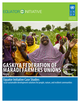 Gaskiya Federation of Maradi Farmers Unions