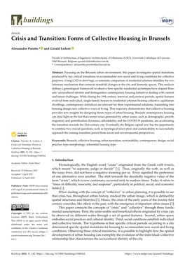 Forms of Collective Housing in Brussels