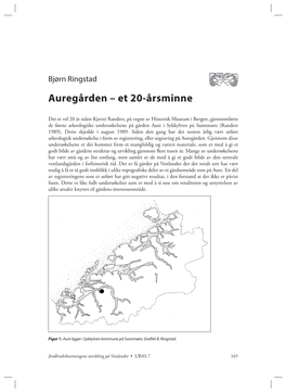 Auregården – Et 20-Årsminne