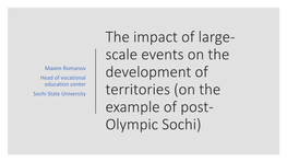 Sochi 2014 Olympic Venues – a Brief Overview