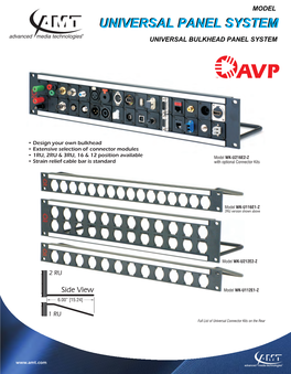 B403 20090807 AVP Universal Bulkhead.Cdr