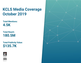 KCLS Media Coverage October 2019