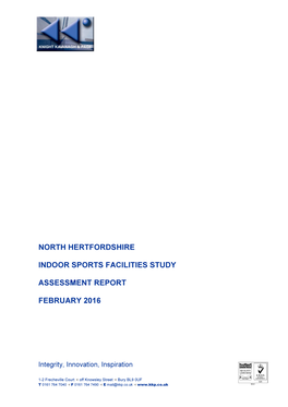 North Hertfordshire Indoor Sports Facilities Study